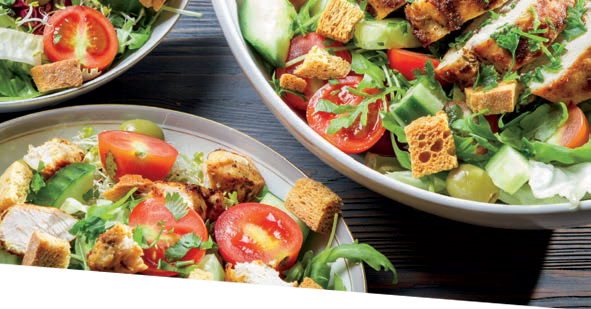 Sandwiches wraps salad